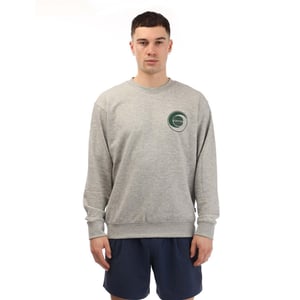 New Balance Heren Frans Terry Relaxed Fit T-shirt met grafische print (Grijs)