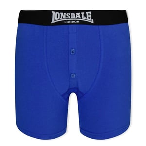 Lonsdale Boxershorts voor jongens (Set van 2) (Blauw/Zwart)