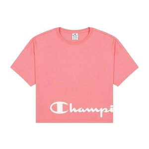 Champion Dames/Dames Crew Neck Regular Crop T-shirt (Roze)