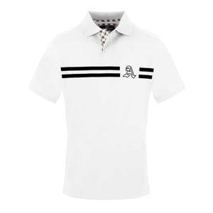 Aquascutum Heren Poloshirt met Kraag (Wit)