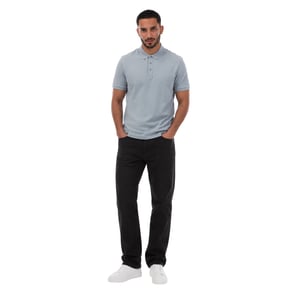 Hugo Piqué-poloshirt met logo voor heren (Blauw)