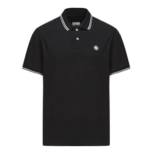 Pretty Green Heren Barton Korte Mouwen Polo Shirt (Zwart)