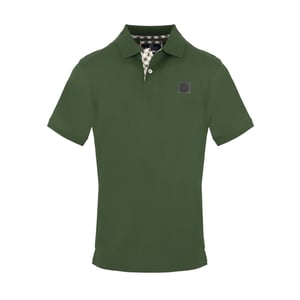 Aquascutum Heren Badge Poloshirt (Militair Groen)