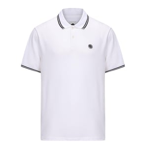 Pretty Green Heren Barton Korte Mouwen Polo Shirt (Wit)