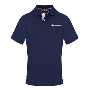 Aquascutum Heren Logo Poloshirt (Marine)