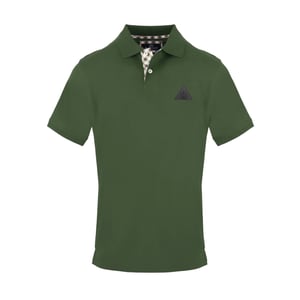 Aquascutum Polo met kraag en driehoekig logo voor heren (Militair Groen)