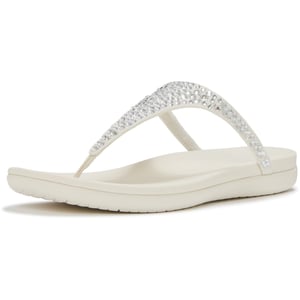Fitflop Solay Gemengde-Kristal Textiel Dames Crème Sandalen