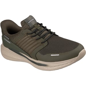 Skechers Slade Luther Heren Olijfgroene Synthetische / Mesh Sneakers
