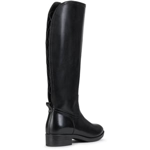 Geox D Felicity Leren Dames Zwarte Laarzen