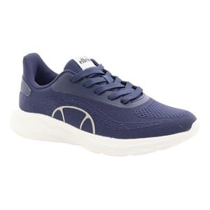 Ellesse Heren Como leren platte sportschoenen (Marine)