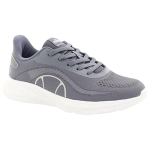 Ellesse Heren Como leren platte sportschoenen (Grijs)