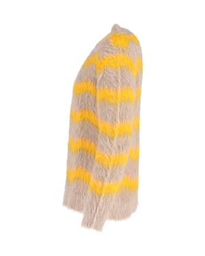 Acne Studios Kristoffer trui met ronde hals in beige acryl