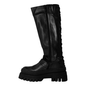 Steve Madden Dames Chez Leren Kniehoge Boots (Zwart)