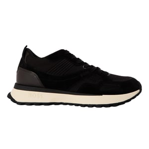 Boss Heren Jonah Run Leren Trainers (Zwart)