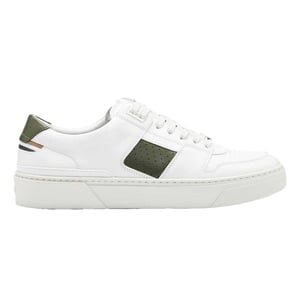 Boss Heren Gary Logo Leren Tennisschoenen (Wit)