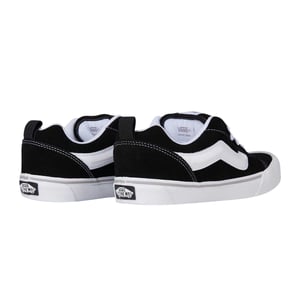 Vans Kinderen Knu Skool Leren Sneakers (Zwart/Wit)