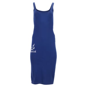 Dsquared2 mouwloze midi-jurk van blauw katoen