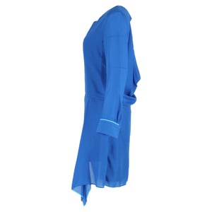 Acne Studios Adelle Tape Jurk in Blauw Polyester