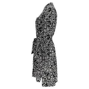Diane Von Furstenberg mini-jurk met print in zwarte zijde