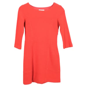 Sandro Stretch Minijurk in Oranje Acryl