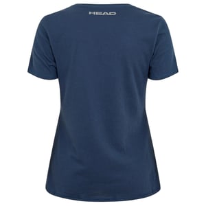 Head Dames-T-shirt met grafische print van Club Lara (Blauw)