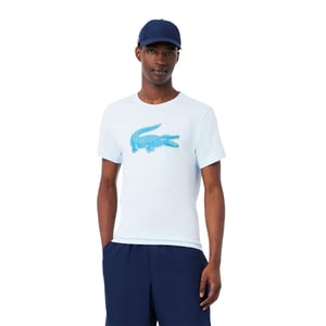 Lacoste Sport-T-shirt voor heren met groot logo (Blauw)