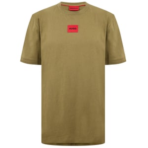 Hugo Diragolino T-shirt voor heren met logo op de borst (Groen)
