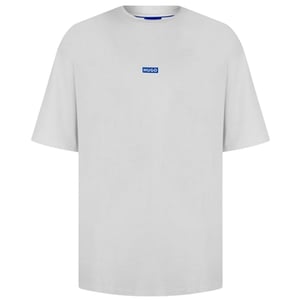Hugo Heren-T-shirt met opdruk op de rug: MCMXCIII (Wit/blauw)