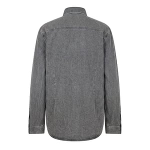 Diesel Heren D-Simply denimoverhemd met lange mouwen (Grijs)