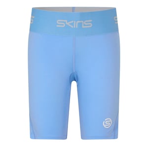 Skins Dames/Dames Series-1 Compressieshort (Licht Blauw)