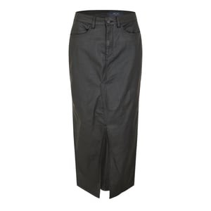 Noisy May Gecoate maxi-rok met normale pasvorm voor dames (Zwart)