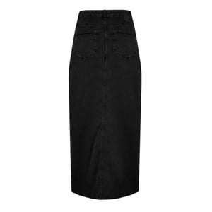 Pieces Denim kokerrok voor dames (Zwart)