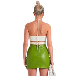 Missy Empire Dames/Dames minirok in imitatieleer (Groen)