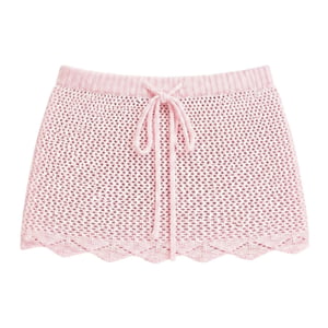 Missy Empire Dames Haak Mini Rok (Roze)