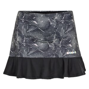 Diadora Abstracte tennisrok voor dames (Zwart)