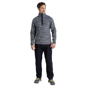 Craghoppers Finnian fleece-shirt met lange mouwen voor heren (Blauwe marinemarlijn)