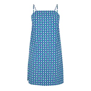 Lacoste Spaghettibandjes-slipjurk voor dames (Blauw)