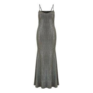 Mela London Dames Sparkle Formele Maxi Jurk (Zwart)