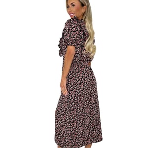 AX Paris Midi-jurk met rozenprint voor dames (Veelkleurig)