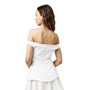 Odd Muse Dames Exclusieve No.1 Bardot Mini Jurk (Wit)