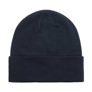 Lyle & Scott Geborduurde gebreide muts met logo voor volwassenen (Donkere marine)