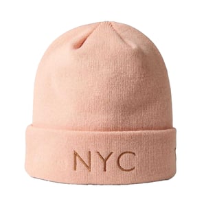New Era Casual muts met NYC-lettering voor volwassenen (Roze)