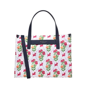 Radley Florale gerecyclede polyester schoudertas (Zwart)