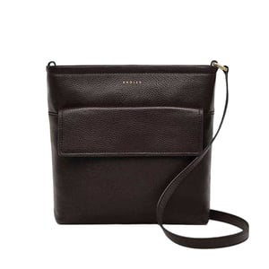 Radley Brompton handtas met krokoperen leren rand (Bruin)