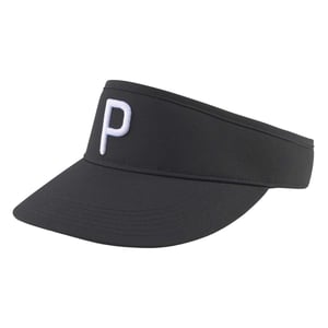 Puma Golfpet met geborduurd logo (Zwart/Wit)