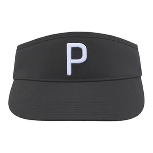 Puma Golfpet met geborduurd logo (Zwart/Wit)