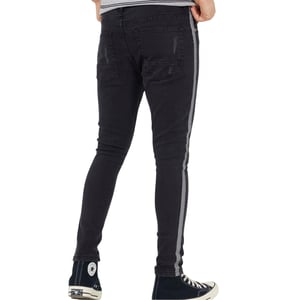 Brave Soul Skinny-jeans voor heren van denim met knoopsluiting (Houtskool)