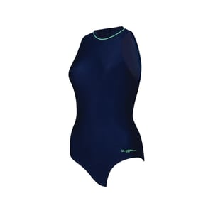 Zoggs Dames/Dames ééndelig zwempak met rits (Marine)