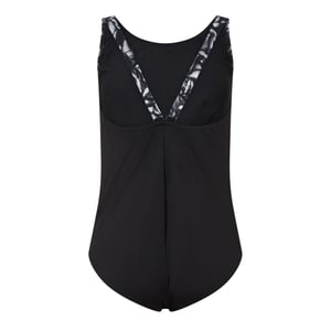 Speedo Dames/Dames logo-eendelig badpak (Zwart)