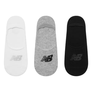 New Balance No-Show Sokken voor volwassenen (pak van 3) (Wit, Groen, Zwart)